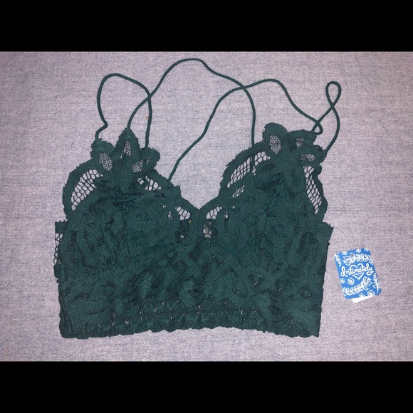 🆕 ⭐️ Free People sexy Adella Bralette Green NWT - Picture 6 of 10